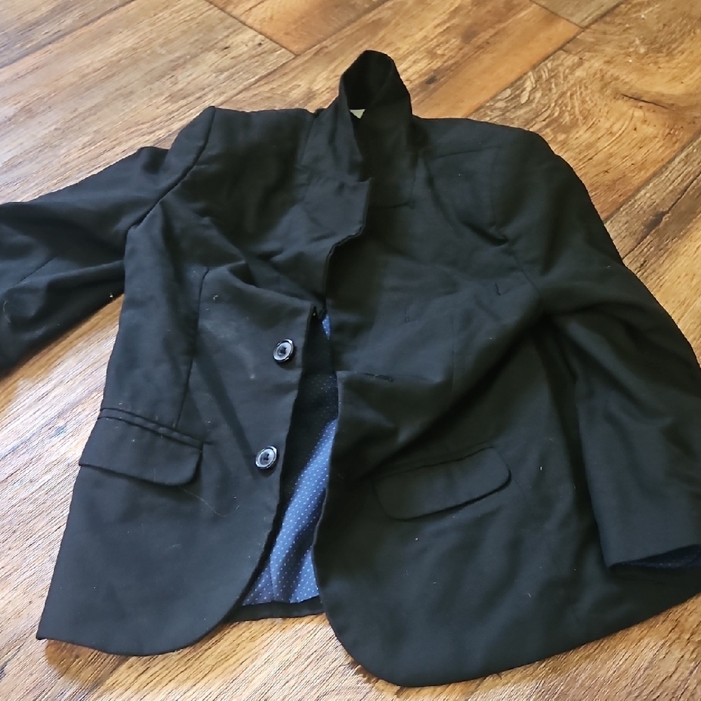 Kids Black Button Down Shirt